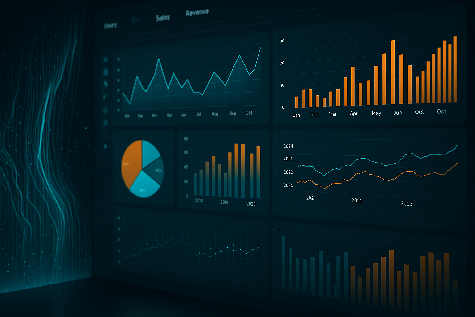 ig data analytics dashboard showing AI machine learning data processing